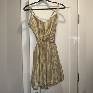 American Eagle Outfitters Backless Striped Dress